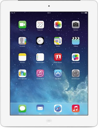 Apple iPad 4 A1458 WiFi 32GB Wit, Mac OS X 10.3.3, 1GB en dualcore processor